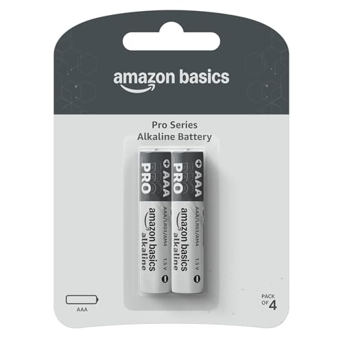 Image of Amazon Basics Pro Series AAA Alkaline Battery | Pack of 2 | for High Drain Devices | Toys, Digital Camera, Electric Toothbrush