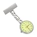 ShoppeWatch Nurse Lapel Pin Watch Infection Control 24hr Military Time Analog FOB Green Dial NW-232
