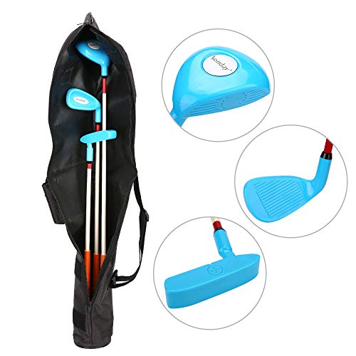 image for KONDAY Kids Golf Clubs Set Children Golf Set Yard Sports Tools Three C