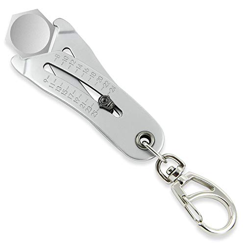 Tradespro Nut and Bolt Head Sizer, Gauge 5/16" â€“ 1" and 8mm â€“ 25mm - 837999