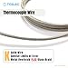 TCELEC TCE-K01HT-2000 K Type Metal Wrapped Durable and High Temperature Resistant Thermocouple Sensor Probe for Oven and Furnace with Temperature Range from 77℉ to 932℉