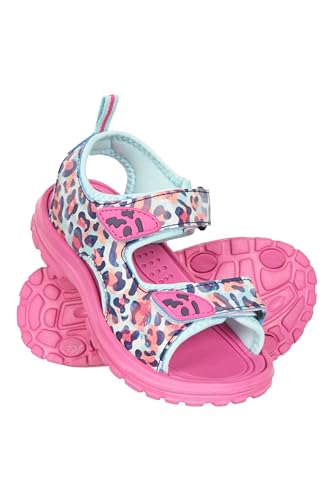 Mountain Warehouse Sand Kids Sandals - Comfortable Footwear, Cushioned Footbed, Touch Strap Fastening, Boys & Girls - Spring Summer, Beach, Walking & Outdoors Coral Junior Shoe Size 1