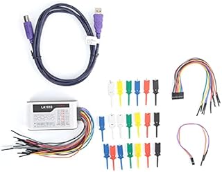 16-Channel Digital Logic Analyzer, USB Logic Analyzer, 100M Sampling Rate, Adjustable Threshold, PWM Output