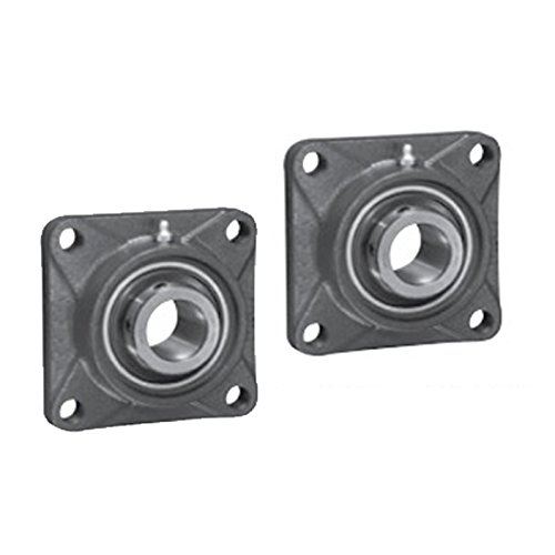 2X 1 in Square Flange Units Cast Iron UCFS205-16 Mounted Bearing UC205-16+FS205