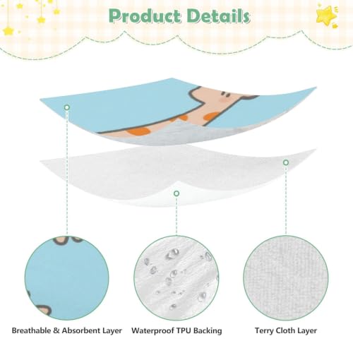 Housse de matelas imperméable bébé anti-fuite lit 132x71