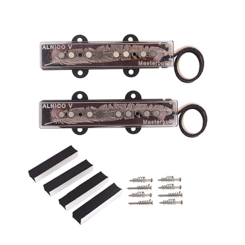 Micro guitare électrique Alnico lot de 5 avec chevalet central guitare 4 cordes de rechange