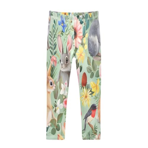 Toddler Girls Leggings Printed Yoga Pants Leggings Animal Floral Wonderland for Kids