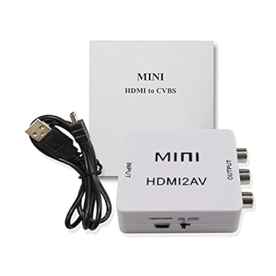 480P Composiet AV Naar VGA Adapter, Mini VGA Naar Video Converter, HDMI