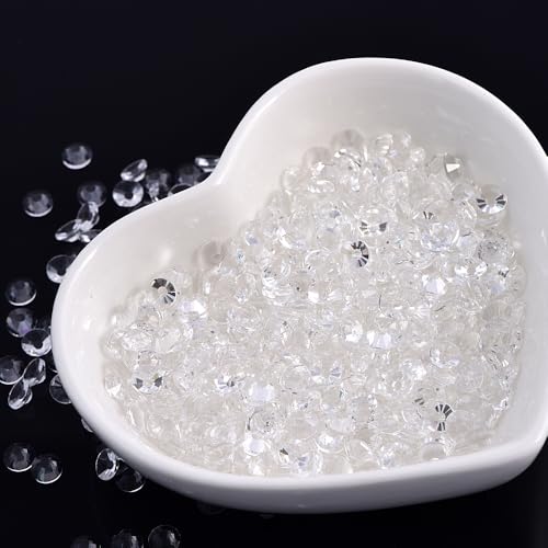 Image of 1440 Pieces SS10 /2.7-2.9mm Clear Crystal Flat Back Brilliant Round Rhinestones Glass Stones Glitter Gems Transparent Crystals Diamond (Clear).