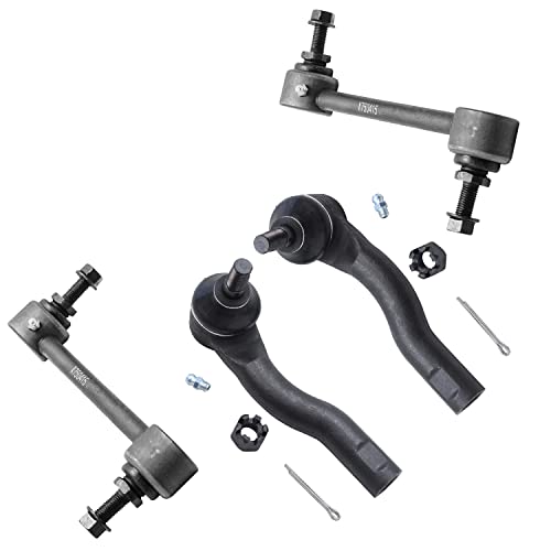 Image of Detroit Axle - 2.5L 6pc Front Struts Kit for Ford 10-12 Fusion, 10-11 Mercury Milan, 2 Struts & Coil Spring 2 Sway Bar Links 2 Outer Tie Rod Ends 2010 2011 2012 Replacement Suspension Struts Shocks