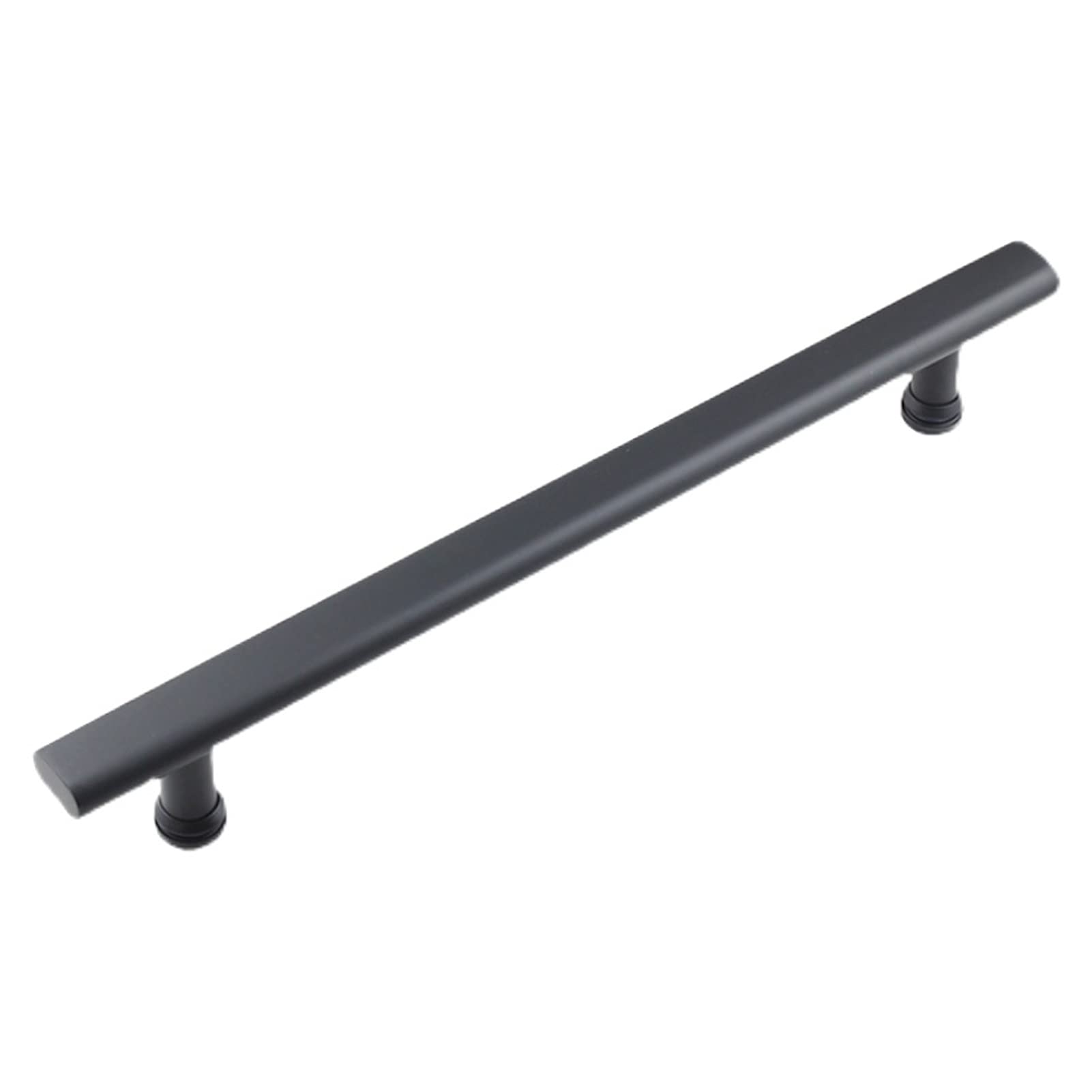 GYRAZXS Glass Door Handle Shower Room Door Handle Black 304 Stainless Steel Push and Pull Glass Door Handle Hole Distance 300mm/400mm/440mm (Size : 400mm)