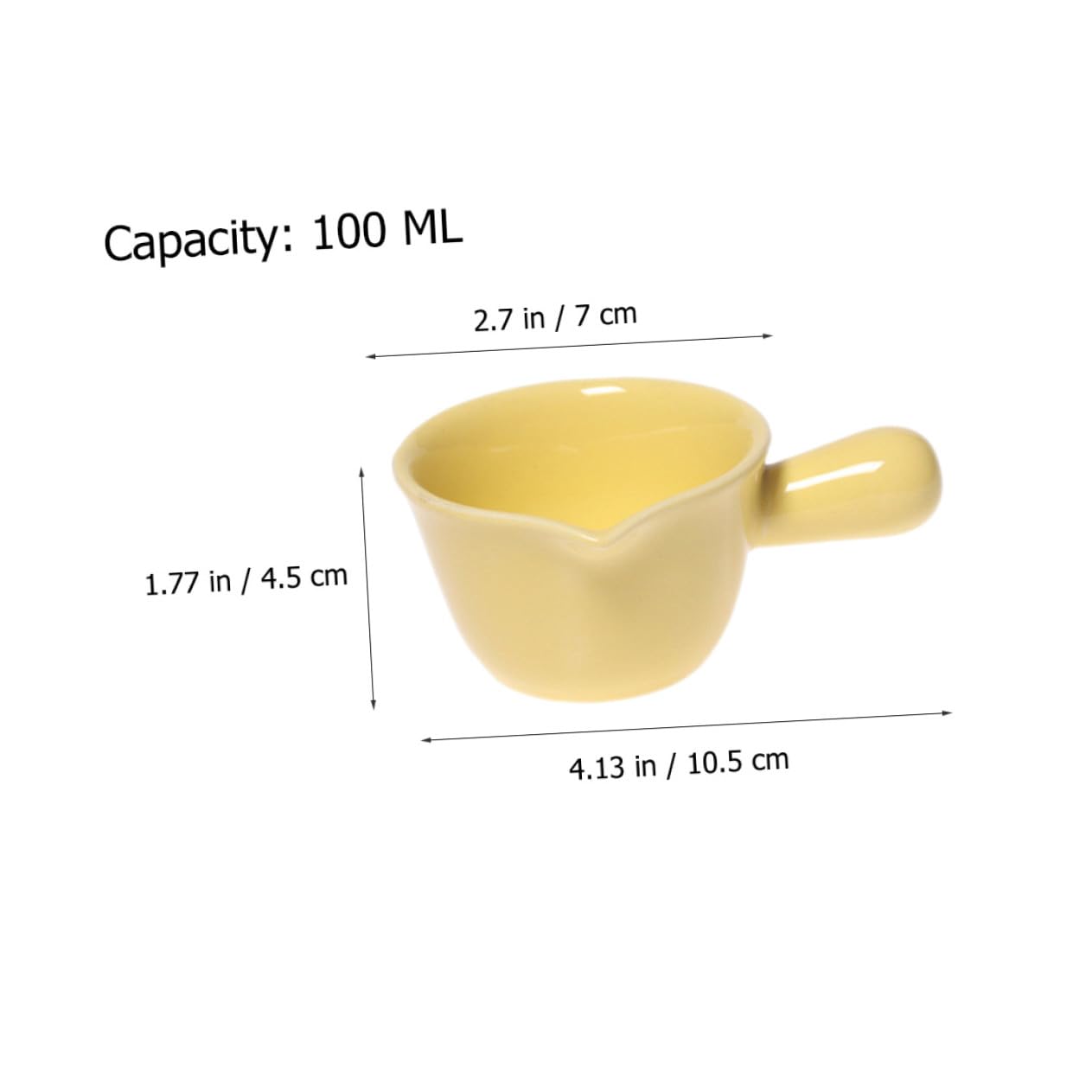 NUOBESTY 5pièces Pot à Lait Céramique avec Anse Tasse à Café Petite Pichet à Sauce ou Distributeur de Lait pour Maison