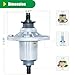 POSFLAG GY21098 Spindle Assembly Pre-Greased Replaces AUC15811 Spindle, AUC15811 John Deere Spindle Assembly - AUC15811, Spindle GY20454, GY20962 for John Deere D140 D125 D130 D110 E100 Tractors