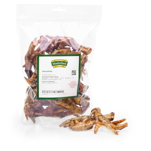 Masterfeed Hühnerfüße, Getrocknet, 100% Natürlich, Kauartikel für Hunde, 5 kg
