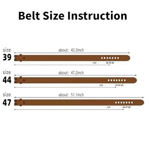 Men's Full Grain Leather Belt Vintage Distressed Style with Snap-On Strap 1 1/2" One Piece Leather no buckle4