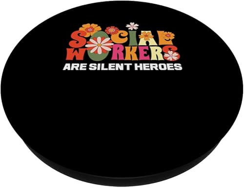 Miniatura 2 de Social Workers Are Silent Heroes  Social Worker PopSockets Standard PopGrip