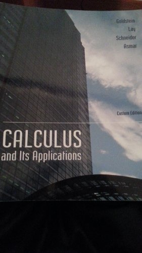 Title: CALCULUS+ITS APPLICATIONS >CUS 0558336035 Book Cover