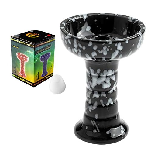 HIBRON Cazoleta Tipo Phunnel para Shishas o Cachimbas Estandares -Compatible con Provost, Kaloud y otros gestores de calor