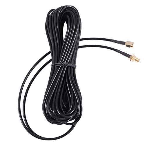 BSTKING BSTKING(R)RP-SMA オスがメスへの無線LANアンテナコネクタの延長ケーブル ブラック 10M
