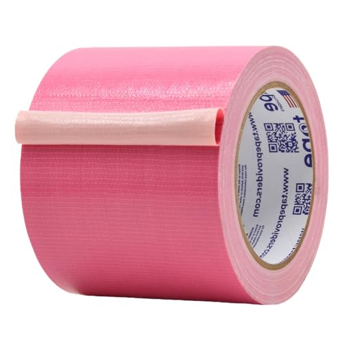 Image of MAT Duct Tape Pink Industrial Grade, 4 inch x 60 ft. Waterproof, UV Resistant for Crafts, Home Improvement, Repairs, & Projects