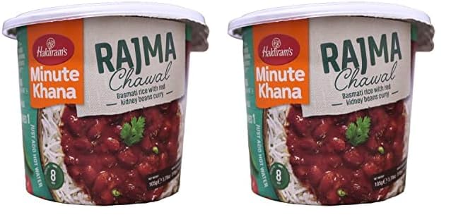 Haldiram's Minute Khana Rajma Chawal 105g (Pack of 2)