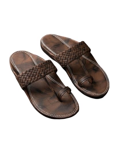 Image of Kolhapuri Style Chappals for Men | Stylish & Comfortable Handmade Slipper, Kolhapuri's Chappal for Mens