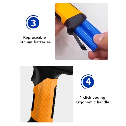 Impressora Jato de Tinta Portátil, Tela Sensível Ao Toque HD de 4,3 Polegadas, Impressora Portátil Portátil Com Cartucho de Tinta de Secagem Rápida, Suporta 100 Idiomas (Plugue - Imagem 5