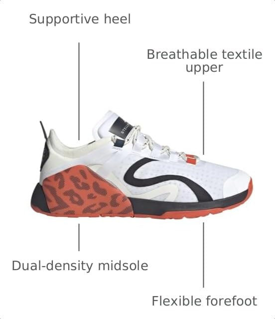 Image of adidas Womens By Stella McCartney Dropset Strength Training Sneakers Shoes - White