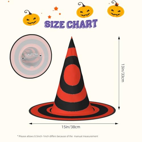 Chapeaux de sorcière Halloween avec impression vectorielle cible pour décoration