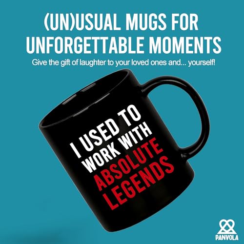 Image of Panvola I Used To Work With Absolute Legend Coworker Gifts Retirement New Job Goodbye Retired Colleague Ceramic Coffee Mug (11 oz, Black)
