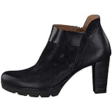 Paul Green 8217 Damen, Frauen Pumps,Hochfront Pumps,Plateau-Stiefelette,College-Pumps,hoch geschlossen,bequem,elegant,edel,BLACK (Schwarz)