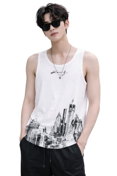 Men's Pure Cotton Regular Fit Printed Vest-image-42