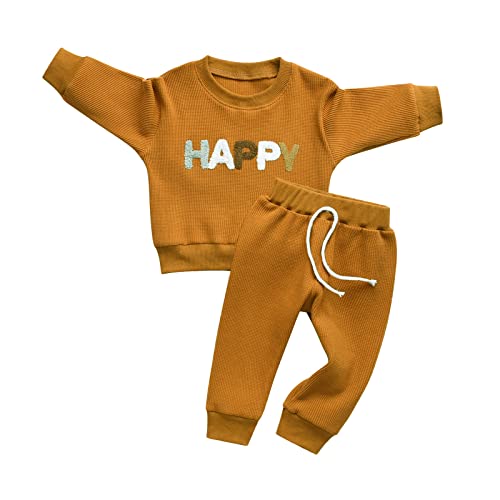 Image of Toddler Baby Boy Clothes Infant Long Sleeve Bear Print Tops + Pants Sweatsuit Outfits