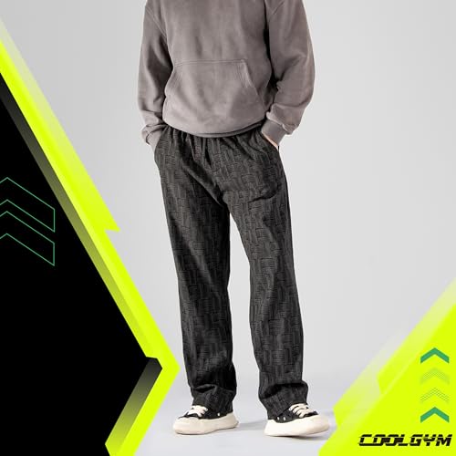 Mens Corduroy Casual Pants Warm Straight Leg Loose Fit with Pockets Drawstring Elastic Waist Vintage Sweatpants Baggy4