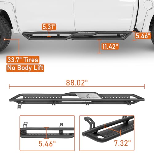 Estribos laterales para Toyota Tundra CrewMax 2007-2021 miniatura 5