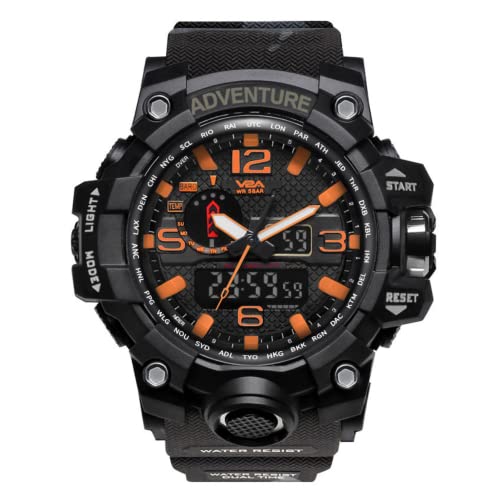 V2A Analogue – Digital Men’s Watch ( Black Dial & Strap )