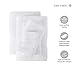LANE LINEN 100% Mercerized Cotton Luxury Bathroom Towel Set - 18 Pcs - Super Soft, Fluffy & Highly Absorbent - 6 Bath Towels, 6 Washcloths, 6 Hand Towels - Complete Family Pack - White Bath Towel Set