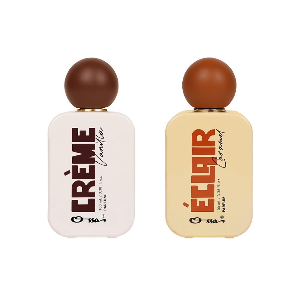 Ossa Gourmand Creme Vanilla & Eclair Caramel Unisex Parfum for Men & Women, 2 x 100ML | Long Lasting Luxury Perfume with Caramel, Vanilla, Pistachio, Jasmine, Coconut & Warm Spices-image-23