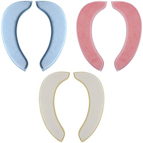 saounisi Toilet Seat Cushion,Adult Pad Cover Padded Thick Warm Soft Fuzzy Round Elongated