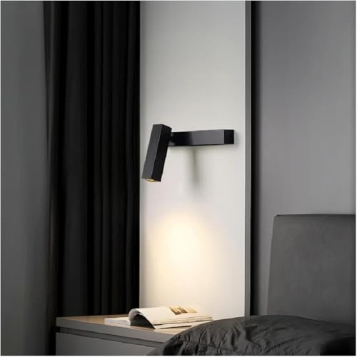 Lámpara de pared LED – Lámpara de lectura simple para dormitorio, decoración de interiores, escaleras, estudio y sala de estar, lámpara de noche moderna de 13 cm