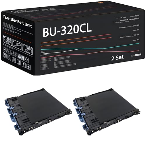 BU-320CL Transfer Belt Unit Compatible for Brother HL-L8250CDN HL-L8350CDW HL-L8350CDWT HL-L9200CDWT Printers, with Chip, High Yield 60000 Pages, High-Definition Printing (2 Set)