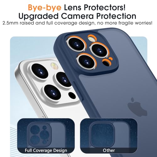 Coque iPhone 16 Pro Max antichoc de qualité militaire contre les chutes bleu - 3