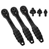 2-in-1 Drill Chuck Key Wrench – Heavy Duty Ratchet Chuck Key Replacement Tool for Most Electric Drills & Power Tools, Universal Dual Head Design for Quick Bit Changes