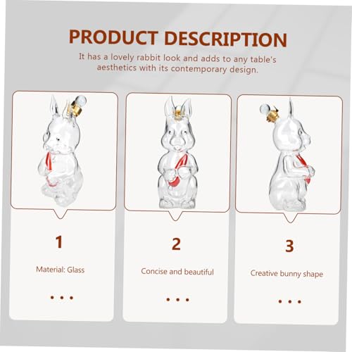 Botella de vidrio con diseño de conejo para maceración de ginseng 4