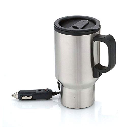 Heated Stainless Steel Mug Car Coffee Cup with Charger