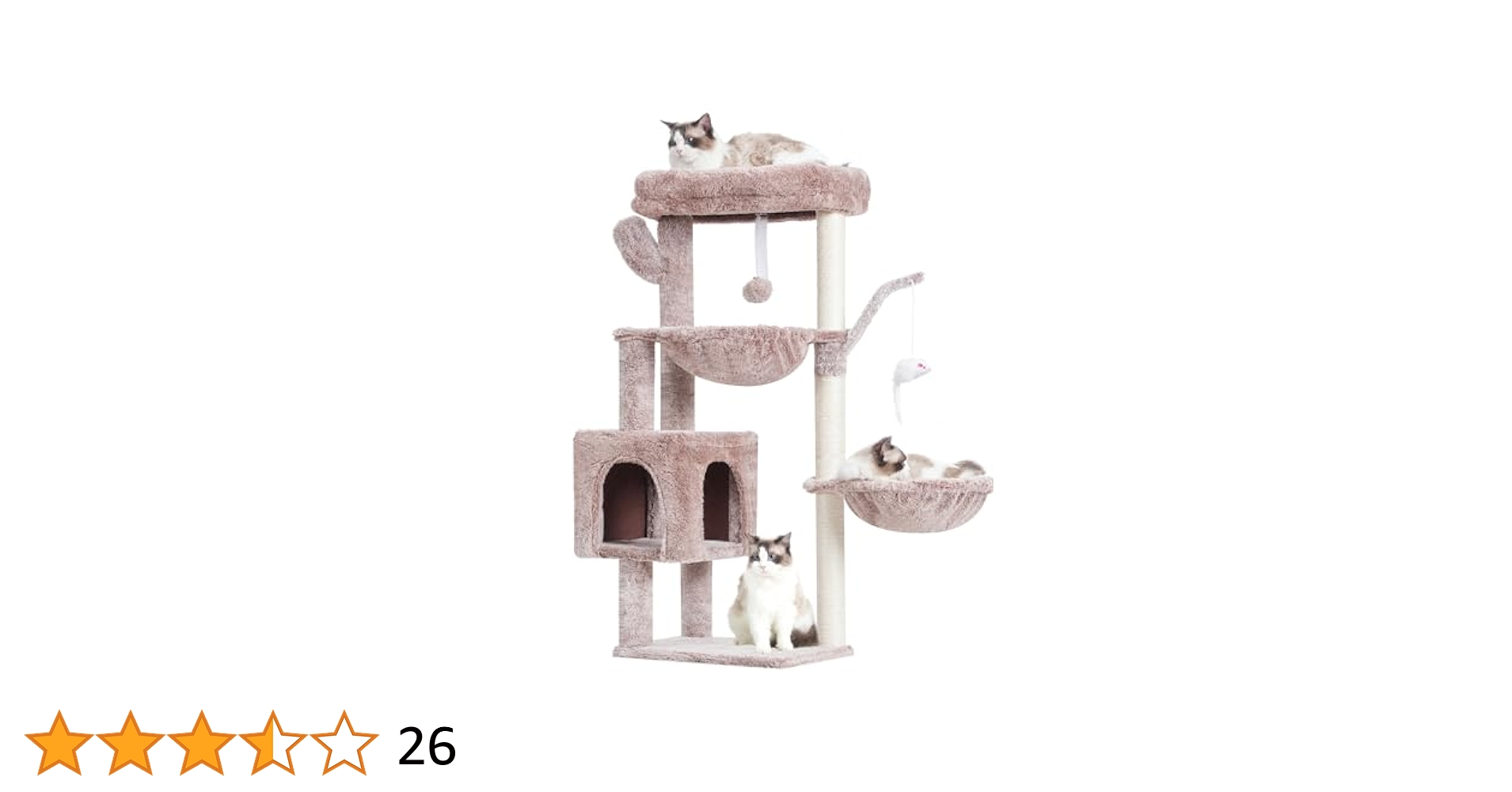 未使用Heybly キャットタワー HCT050　50cm×40cm×153cm Amazon | Heybly キャットタワー 大きな猫や多頭飼い 超スリム