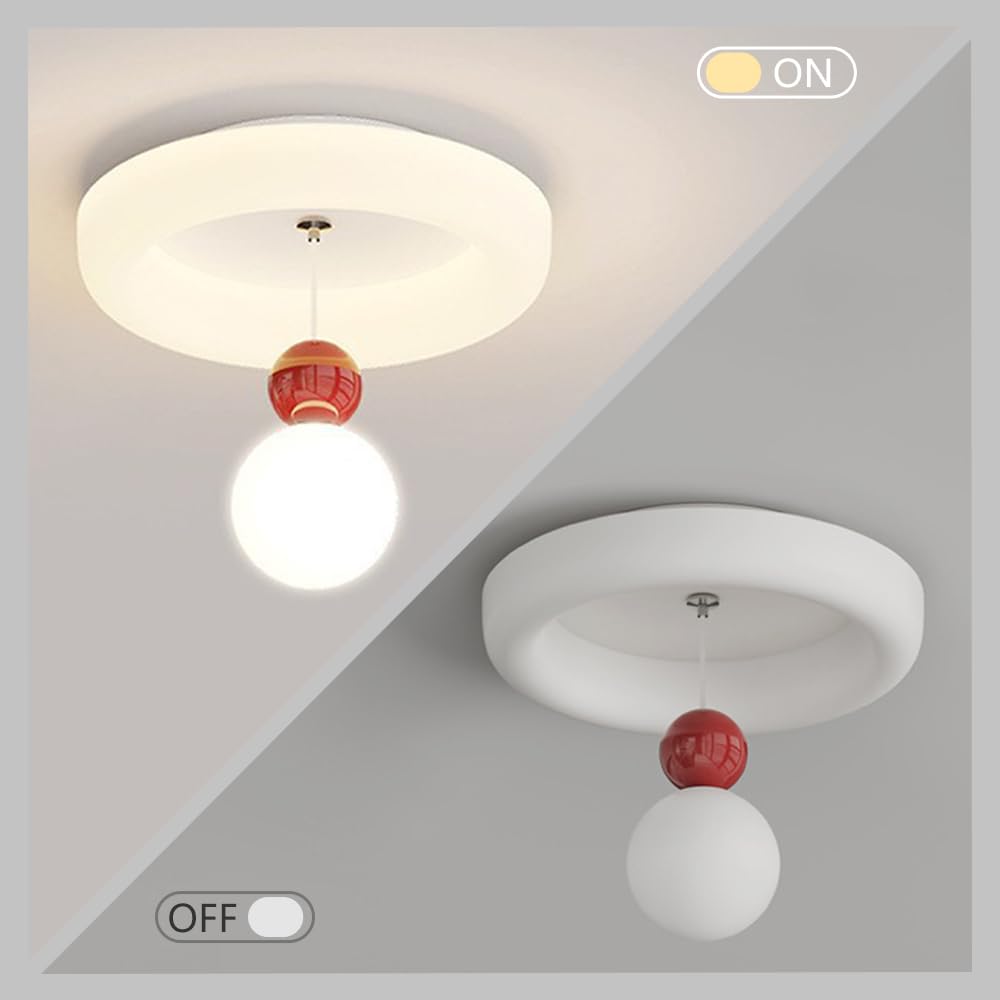Kwadratowa Sufitowa Led Z 3 Trybami Kolorów, 20 W, Sufitowa Do Wnętrz, Nowoczesna Okrągła Sufitowa, Biała Akrylowa Sufitowa Do Korytarza, Ganku/Okrągły