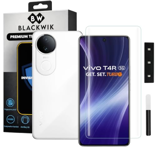 Image of Blackwik UV Curved Tempered Glass for Vivo T4R 5G | 1-Pack
