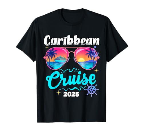 Girls Gone Cruising 2025 Birthday Cruise Squad Caribbean T-Shirt