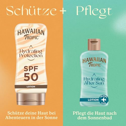 Hawaiian Tropic | Hydrating After Sun – für den Erhalt der Bräune, 60ml, Reisegröße, 24-Feuchigkeitspflege, mit Aloe Vera, vegan – Ansicht 6
